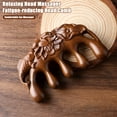 thumbnail image 1 of BAETEUY Sandalwood Scalp Massage Comb Wide Teeth Carved Lotus Fish Hair Growth Promotion Wooden Massager, 1 of 7