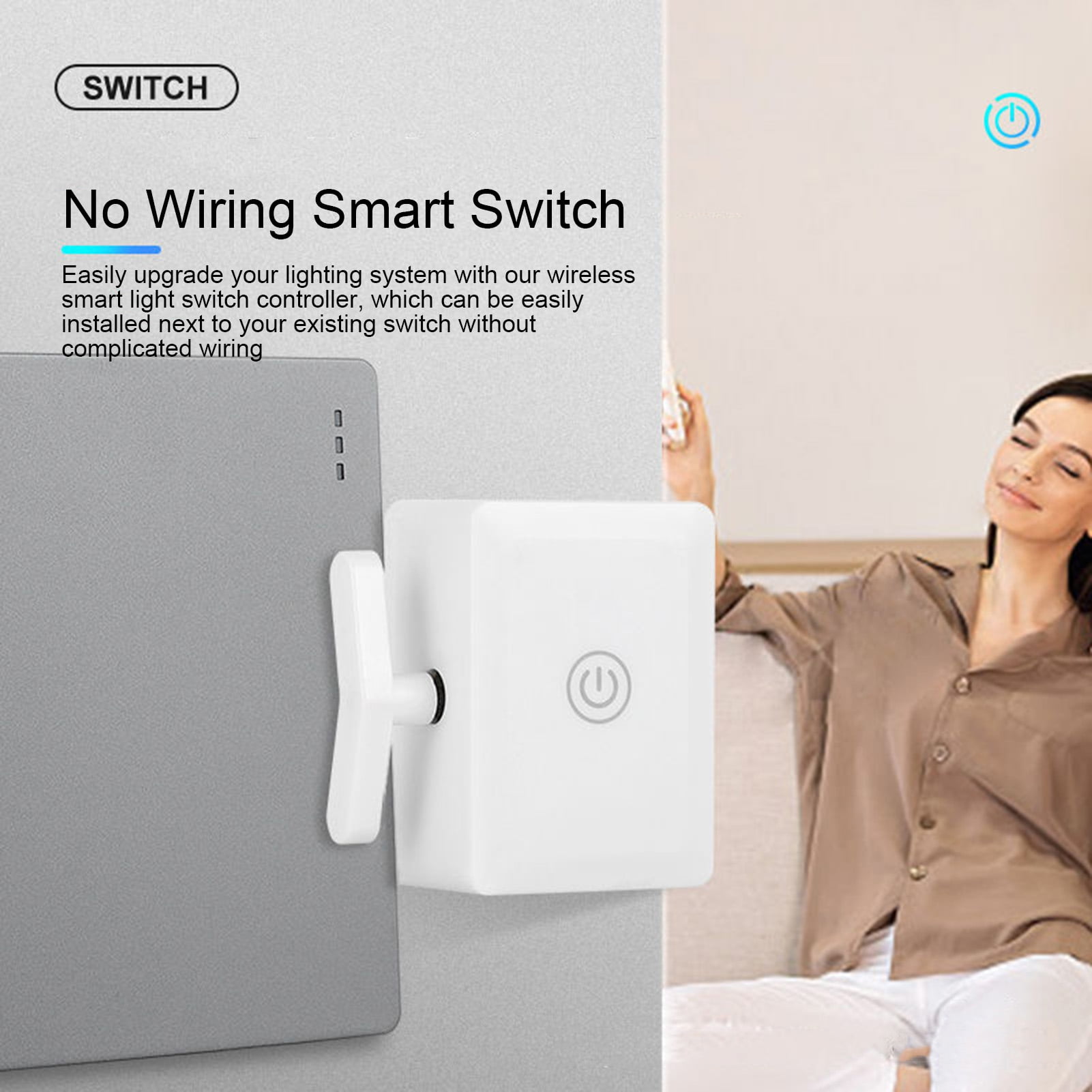 BAETEUY Smart Wireless Light Switch Controller with Remote Control Long ...