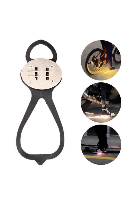 Sparking Flint Pad Set, with 2/4/6/8 Flints, Outdoor Skateboarding Motorcycle Bicycle Foot Brake, Sparking Flint Ground Grinding, Shoe Sole Cover