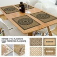 BAETEUY Vintage Placemat HeatResistant Nonslip PVC Heat Insulation