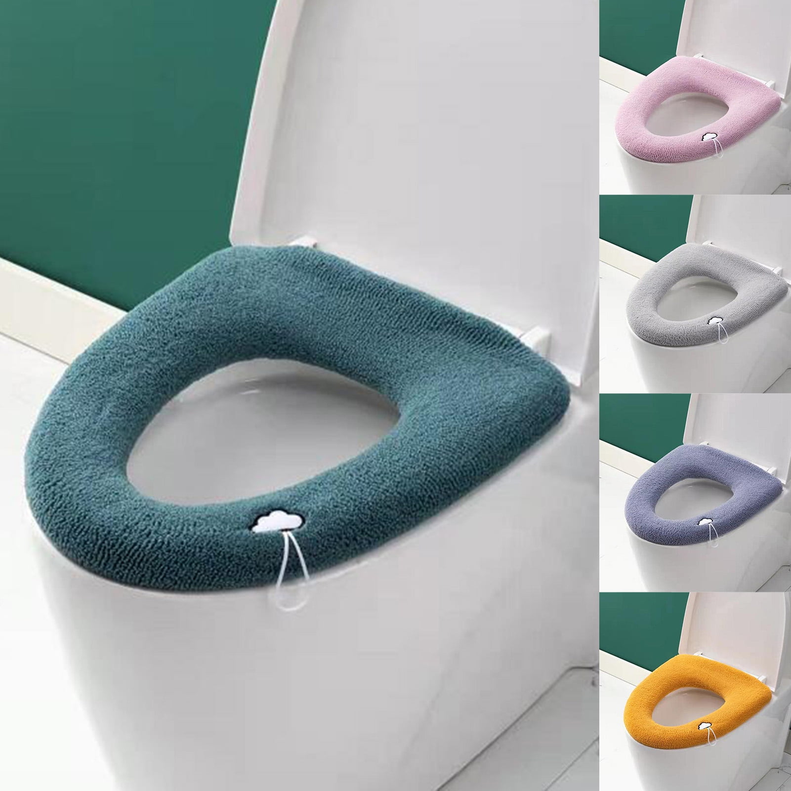 BAETEUY Waterproof Toilet Cushion Good Flexibility Polyester Warm Stain