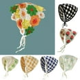 BAETEUY Women Knitting Headscarf Crochet Plaid Flower Pattern Hollow ...