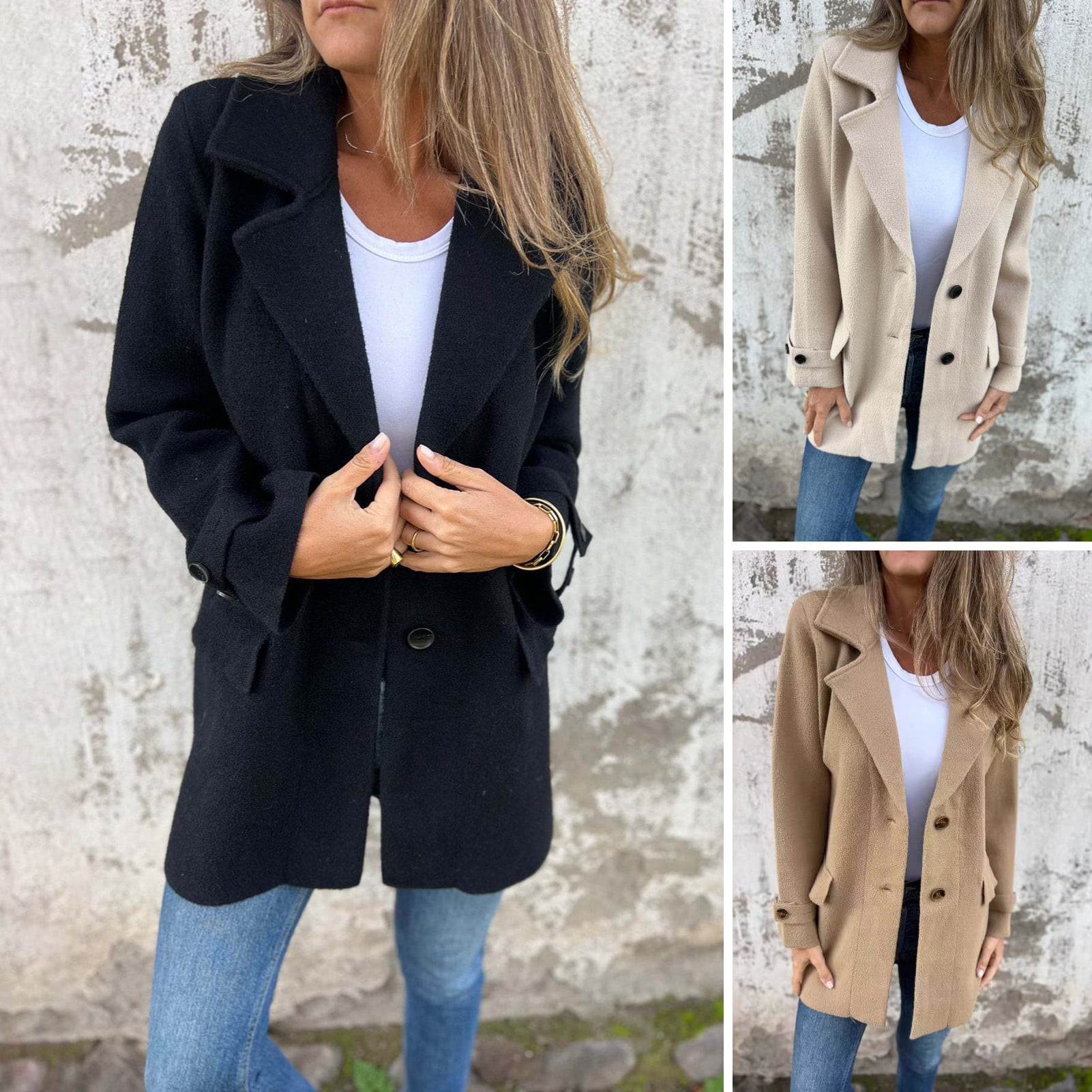 Women's Veet Fashion Wear Lapel Long Sleeve Coats main image 0