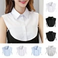 thumbnail image 1 of BAETEUY Women's Fake Collar, Lapel Side Strap, Single Breasted, Solid Color, Detachable Collar, Casual Style, False Collar Accessory, Versatile Fashion, 1 of 8