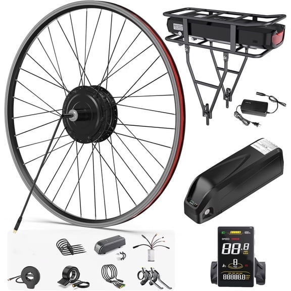 BAFANG 48V 500W Rear Hub Motor Kit - G020 Ebike Conversion Kit for 135MM-142MM Rear Dropout 20" / 26" / 27.5" / 700C (29" Compatible) Wheel Electric Bike Conversion kit for Mountain / City Bicycle