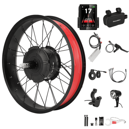 BAFANG 750W Fat Tire Electric Bike Conversion Kit - Rear Hub Motor for 20" Sand/Snow Bikes, 28mph Speed, 85N.m Torque, UL Certified, Complete Kit with Tools & LCD Display