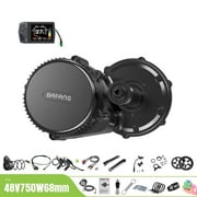 BAFANG BBS02B 48V 750W Mid Drive Kits Mid Motor Ebike Conversion Kits with 44T Chainring Wheel and EKD01 Display for BB 68-73mm Mountain Bike Road Bike (No Battery)