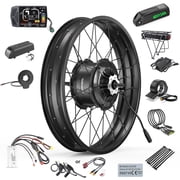 BAFANG Ebike Conversion Kit 48V1000W20" Rear Wheel Cassette Hub Motor Electric Bike Accessories for 172MM-180MM Rear Dropout Fat Bikes with 48V 13Ah Downtube Lithium Battery