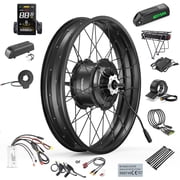 BAFANG Ebike Conversion Kit 48V1000W20 Rear Wheel Cassette Hub Motor Electric Bike Accessories for 172MM-180MM Rear Dropout Fat Bikes with 48V 16Ah Downtube Lithium Battery