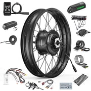 BAFANG Ebike Conversion Kit 48V1000W26" Rear Wheel Cassette Hub Motor Electric Bike Accessories for 172MM-180MM Rear Dropout Fat Bikes with 52V 20Ah Downtube Lithium Battery Display Optional