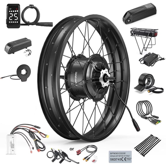 BAFANG Ebike Conversion Kit 48V1000W26" Rear Wheel Cassette Hub Motor Electric Bike Accessories for 172mm-180mm Rear Dropout (Display Optional)