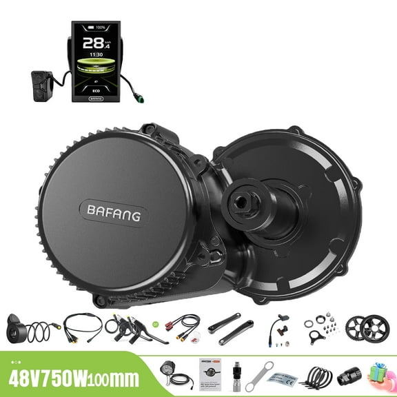 BAFANG Mid Drive Kit 1000W BBS02B Electric Bike Conversion Kit 48V Ebike Conversion Kit for 100MM Mountain Bike Road Bike DPC010 Display No Battery