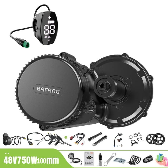 BAFANG Mid Drive Kit 1000W BBS02B Electric Bike Conversion Kit 48V Ebike Conversion Kit for 100MM Mountain Bike Road Bike VD03 Display No Battery