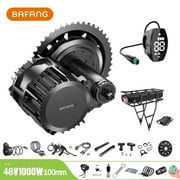 BAFANG Mid Drive Kit 1000W BBS-HD Electric Bike Conversion Kit 48V Ebike Conversion Kit for 68-73MM Mountain Bike Road Bike VD03 Display and 48V18.2Ah Rear Rack Battery
