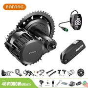 BAFANG Mid Drive Kit 1000W BBS-HD Electric Bike Conversion Kit 48V Ebike Conversion Kit for 68-73MM Mountain Bike Road Bike VD03 Display and 48V20Ah Shark Battery