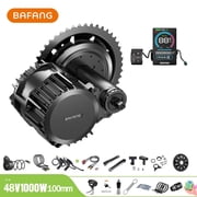BAFANG Mid Drive Kit 1000W BBS-HD Electric Bike Conversion Kit 48V Ebike Conversion Kit for 100MM Mountain Bike Road Bike VD618 Display  No Battery