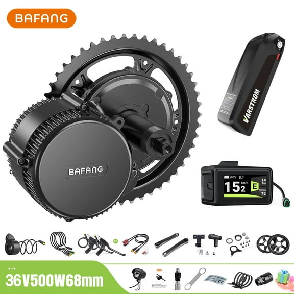 BAFANG Mid Drive Kit 1000W BBSHD Electric Bike Conversion Kit 52V Ebike Conversion Kit for 68-73MM Mountain Bike Road Bike DPC080 Display and 52V20Ah Shark Battery