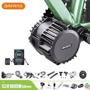 BAFANG Mid Drive Kit 1000W BBS-HD Electric Bike Conversion Kit 52V Ebike Conversion Kit for 68MM Mountain Bike Road Bicycle VD618 Display No Battery