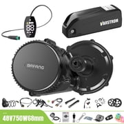 BAFANG Mid Drive Kit 750W BBS02B Electric Bike Conversion Kit 48V Ebike Conversion Kit for 68-73MM Mountain Bike Road Bike VD03 Display and 48V20Ah Shark Battery