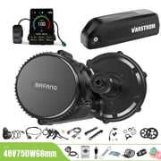 BAFANG Mid Drive Kit 750W BBS02B Electric Bike Conversion Kit 48V Ebike Conversion Kit for 68-73MM Mountain Bike Road Bike VD04 Display and 48V16Ah Shark Battery