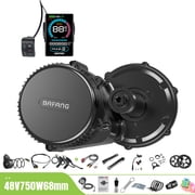 BAFANG Mid Drive Kit 750W BBS02B Electric Bike Conversion Kit 48V Ebike Conversion Kit for 68-73MM Mountain Bike Road Bike VD618 Display and No Battery