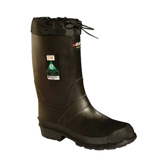 BAFFIN 85740000 Size 7 Men's Steel Rubber Boot, Black