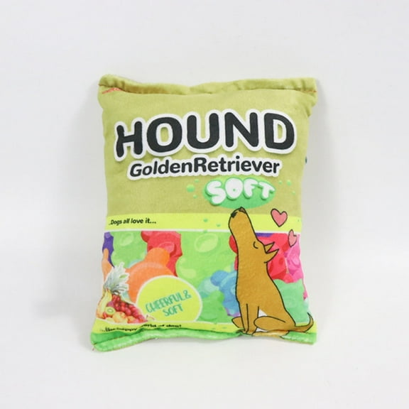 BAG OF CANDY HOUND GOLDEN RETRIEVER DOG TOY