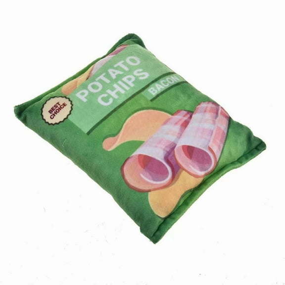 BAG OF CHIPS BACON DOG TOY