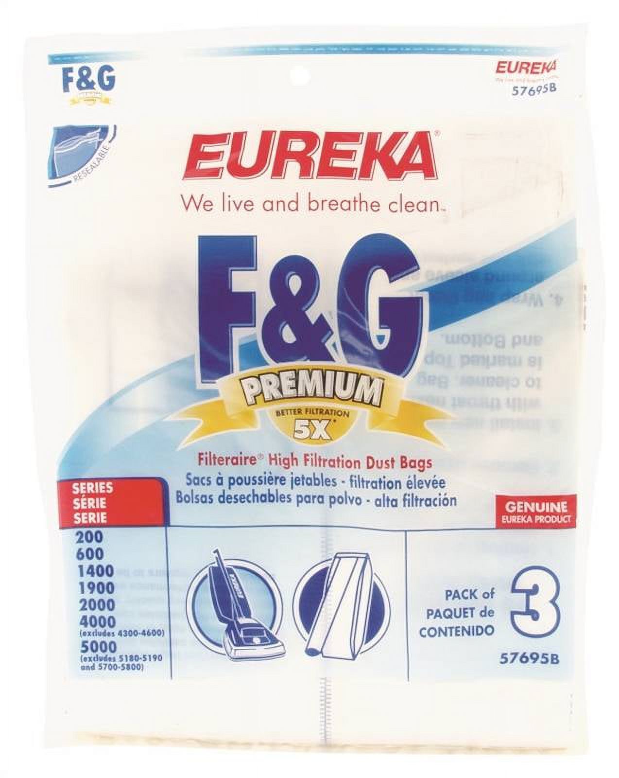 BAG VACUUM CLNR F&G UPRIGHT