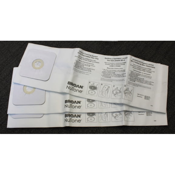 Appliance Factory Parts BAG VACUUM NUTONE 3 PACK CV1402
