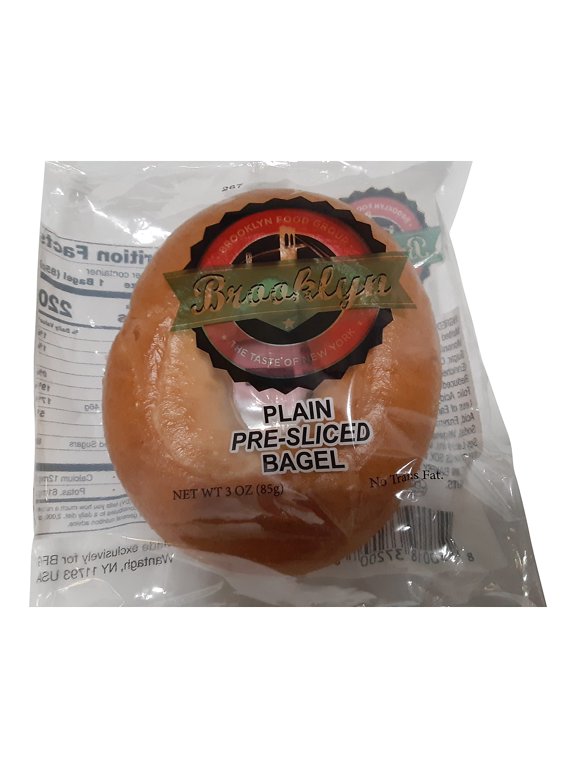 BAGELS 3oz. - PLAIN - 24- INDIVIDUALLY CELLO WRAPPED - BROOK