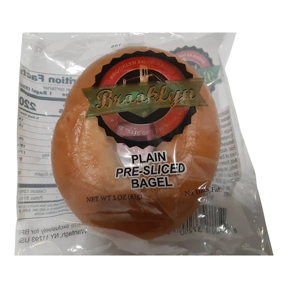 BAGELS 3oz. - PLAIN - 50- INDIVIDUALLY CELLO WRAPPED - BROOK
