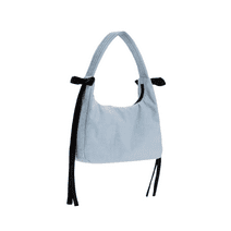 BAGGU X Sandy Liang Women's Mini Bowknot Nylon Designer Bags-BLUE