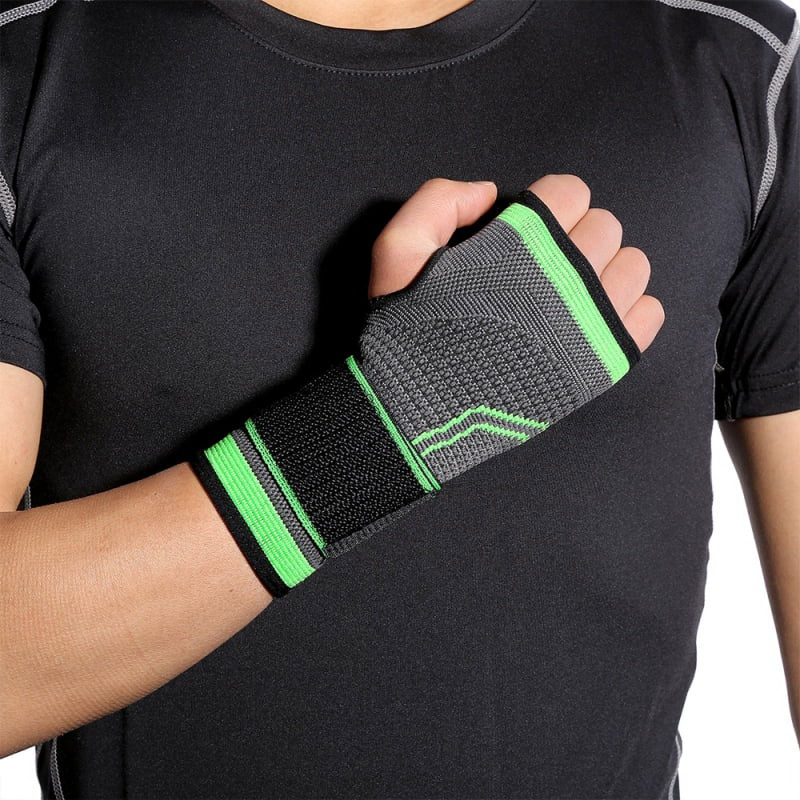 BAGGUCOR Adjustable Compression Right/Left Hand Wrist Brace, Carpal Tunnel \u0026 Tendonitis, Black