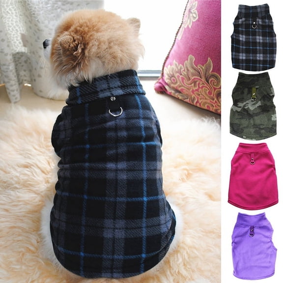 BAGGUCOR Cozy Padded Vest Fleece, Small Dog Coat, Purple