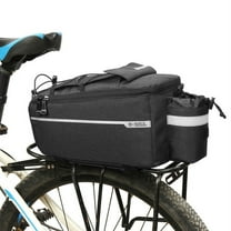 BAGGUCOR Cycling Bicycle Rear Rack Storage Luggage Pouch 38x15.5x16cm, Black and Gray