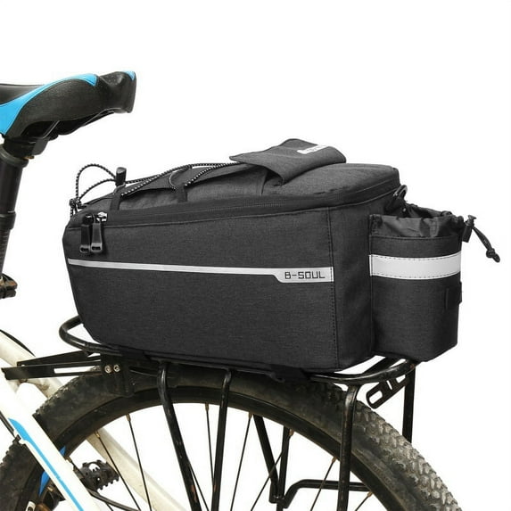 BAGGUCOR Cycling Bicycle Rear Rack Storage Luggage Pouch 38x15.5x16cm, Black and Gray