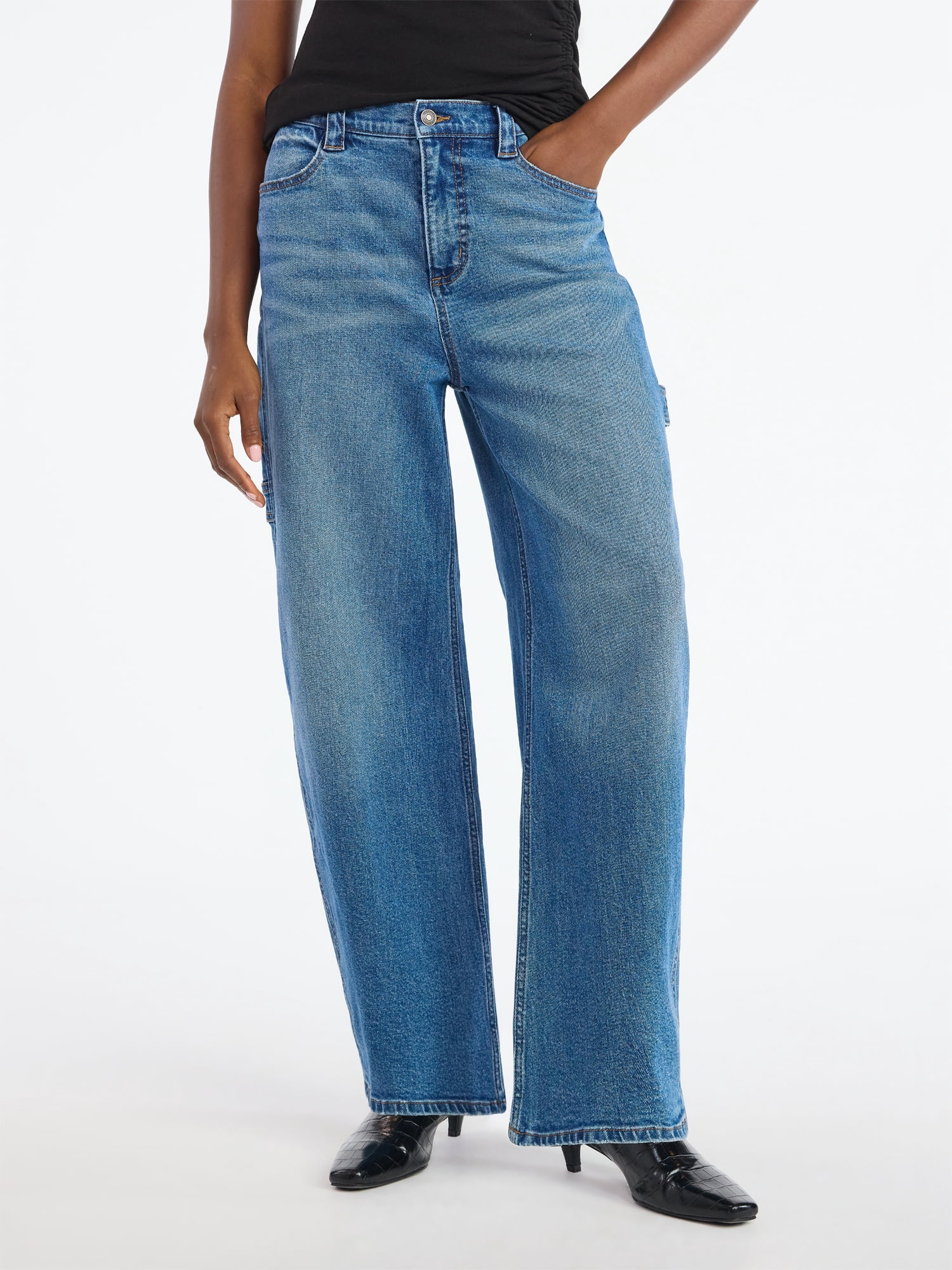 Scoop Women's Barrel Carpenter Jeans, Sizes 0-20