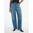 thumbnail image 1 of Scoop Women's Barrel Carpenter Jeans, Sizes 0-20, 1 of 6