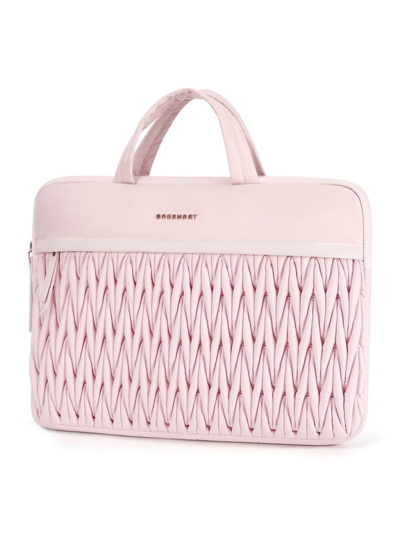14 Inch Laptop Case, Puffy Laptop Bag Sleeve for MacBook Air, Shockproof Laptop Cover MacBook Case Compatible for Dell HP Lenovo Asus Acer, Pink