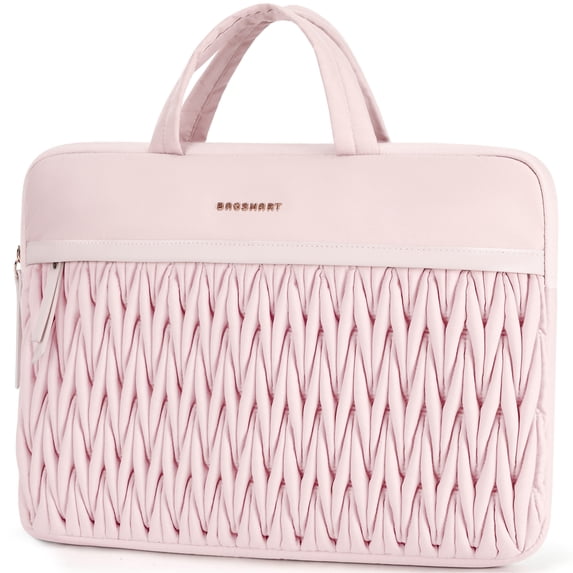 BAGSMART 15.6-16 Inch Laptop Case, Padded Laptop Sleeve for MacBook Pro, Shockproof Macbook Case Laptop Cover Compatible for Dell HP Lenovo Asus Acer, Pink