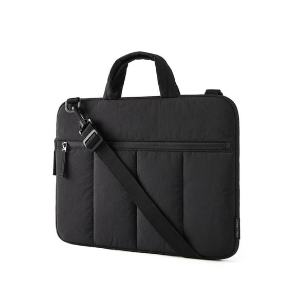 BAGSMART 15.6 Inch Laptop Sleeve with Handle Slim Protective Case for Women, Black