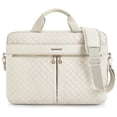 thumbnail image 1 of BAGSMART 17.3" Laptop Bag Briefcase, Computer Messenger Bag, Business Work Travel Laptop Shoulder Bag, Carrying Handbag Laptop Sleeve Case for Women & Men, Cream Color, 1 of 11