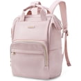 thumbnail image 1 of BAGSMART 17" Laptop Backpack for Adults, College Bookbag Business Computer Casual Daypack for Work Trip Commuter, Pink, 1 of 6