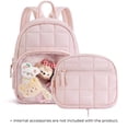thumbnail image 1 of BAGSMART Small Ita Backpack for Women,Lightweight Mini Backpack,Water-resistant Puffer Daily Backpack Purse Fashion Bookbag, Pink, 1 of 6