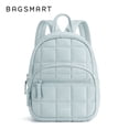 thumbnail image 1 of BAGSMART Backpack Purses for Women,Lightweight Quilted Mini Backpack,Water-resistant Puffer Small Daily Backpack Fashion Bookbag, Light Blue, 1 of 6