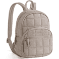 thumbnail image 1 of BAGSMART Backpack Purses for Women,Lightweight Quilted Mini Backpack,Water-resistant Puffer Small Daily Backpack Fashion Bookbag, Camel, 1 of 6