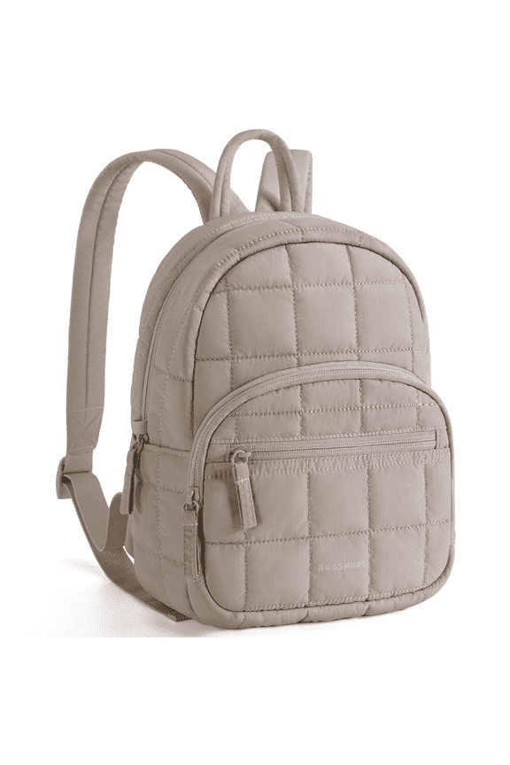Backpack Purses for Women,Lightweight Quilted Mini Backpack,Water-resistant Puffer Small Daily Backpack Fashion Bookbag, Pink
