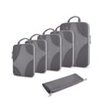 thumbnail image 1 of BAGSMART Compression Packing Cubes for Travel, Compressible Packing Cubes for Carry On Suitcase, Lightweight Travel Essentials (6-Pack (1L+2M+2S+1Shoe Bag),Gray, 1 of 6