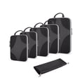 thumbnail image 1 of BAGSMART Compression Packing Cubes for Travel, Compressible Packing Cubes for Carry On Suitcase, Lightweight Travel Essentials (6-Pack (1L+2M+2S+1Shoe Bag),Black, 1 of 7